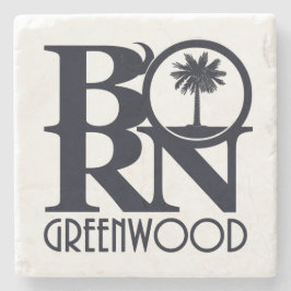 BORN Greenwood South Carolina Stone Onderzetter