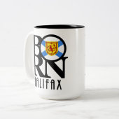 BORN Halifax Nova Scotia 15oz Tweekleurige Koffiemok (Voorkant links)