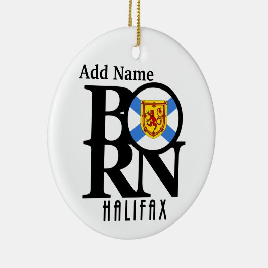 BORN Halifax Nova Scotia Keramisch Ornament (Rechts)