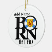 BORN Halifax Nova Scotia Keramisch Ornament (Links)