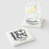 BORN Hilton Head Island Stone Onderzetter (Zijkant)