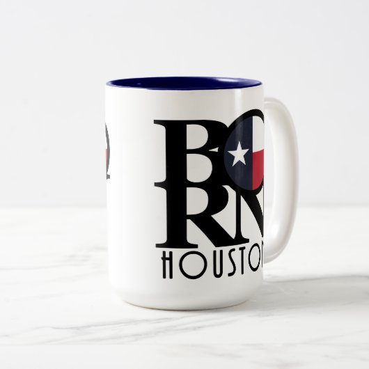 BORN Houston 15oz Tweekleurige Koffiemok (Voorkant rechts)