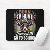 Born Hunt Forced Go School Youth Camo Deer Hunting Muismat (Met muis)
