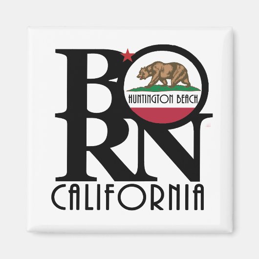 BORN Huntington Beach Magneet (Voorkant)