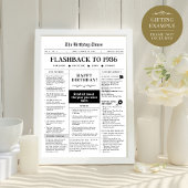 Born in 1936 Fun Newspaper black and white