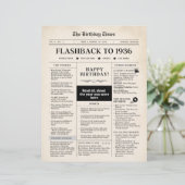 Born in 1936 Mock Newspaper sepia (Staand voorkant)