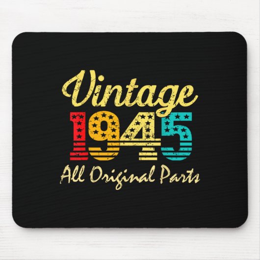 Born In 1945 80 Years Old Made In 1945 80th Birthd Muismat (Voorkant)