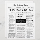 Born in 1946 Fun Newspaper black and white (Voorkant / Achterkant)