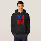Born in 1949 US Flag Patriotic Veterans Day 4th Of Hoodie (Voorkant volledig)