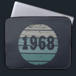 born in 1968 vintage birthday laptop sleeve<br><div class="desc">You can add some originality to your wardrobe with this vintage 1968 limited edition original birthday sunset distressed vintage retro-looking design with awesome typography font lettering, is a great gift idea for men, women, husband, wife girlfriend, and a boyfriend who will love this one of a kind artwork. The best...</div>
