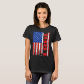 Born in 1981 US Flag Patriotic Veterans Day 4th Of T-shirt (Voorkant volledig)