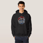Born in 1986 US Flag Patriotic Veterans Day 4th Of Hoodie (Voorkant volledig)