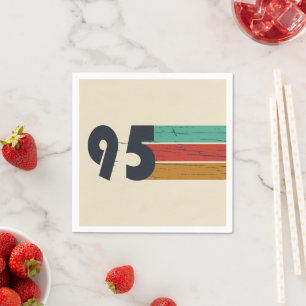 Born in 1995 vintage 30th birthday party servet