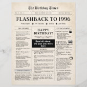 Born in 1996 Sepia Newspaper (Voorkant)