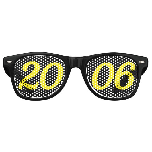 Born in 2006 20th birthday fun shades sunglasses retro zonnebril (Voorkant)