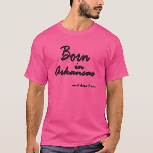 Born In Arkansas US State Nature State NWA My Stat T-shirt (Voorkant)