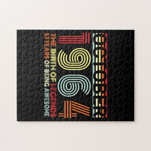 Born In October 1964 Gift Legpuzzel (Horizontaal)