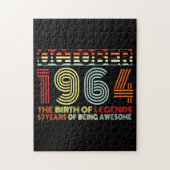 Born In October 1964 Gift Legpuzzel (Verticaal)