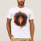 Born in Ruin Crowned in Fire – Dark Fantasy Anime  T-shirt (Voorkant)