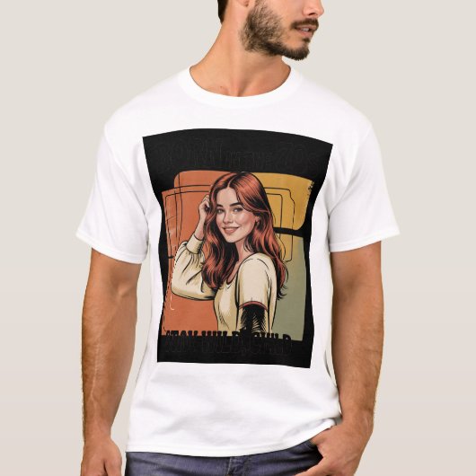 Born In The 70S Cute Funny T-Shirt Gift For Him He (Voorkant)