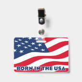 Born in the USA Badge (Voorzijde met clip)