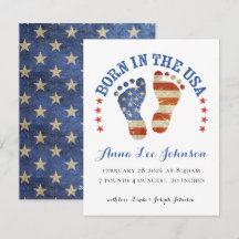 Born in the USA Birth Announcement