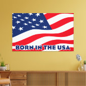Born in the USA Canvas Afdruk (Insitu (Woonkamer))