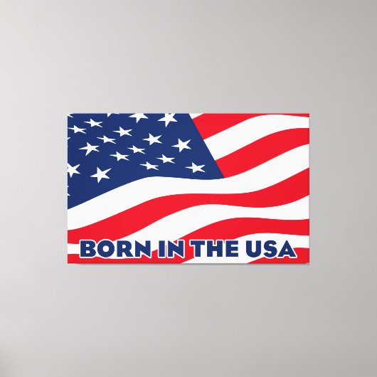 Born in the USA Canvas Afdruk (Voorkant)