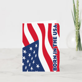 Born in the USA Feestdagen Kaart