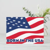 Born in the USA Feestdagenkaart (Staand voorkant)