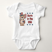 Born in the USA Patriotic Romper (Voorkant)