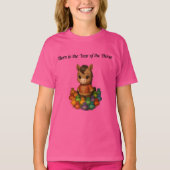Born in the Year of the Horse Girls T-Shirt (Voorkant)