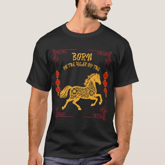 Born in the Year of the Horse T-shirt (Voorkant)