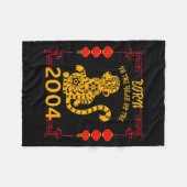 Born In The Year Of The Monkey 2004 Chinese New Ye Fleece Deken (Voorkant (Horizontaal))