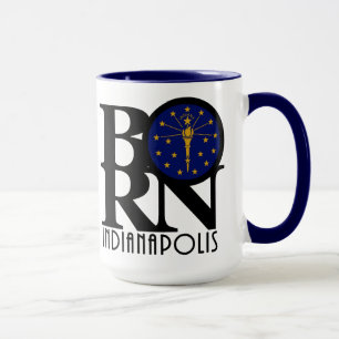 BORN Indianapolis 15 Oz Mok