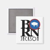 BORN Jackson Wyoming Magneet (Voorkant / Achterkant)