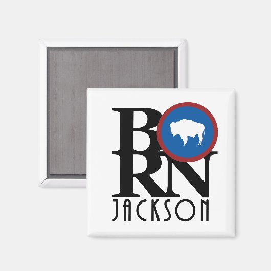 BORN Jackson Wyoming Magneet (Voorkant / Achterkant)