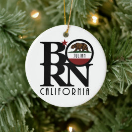 BORN Julian California Keramisch Ornament