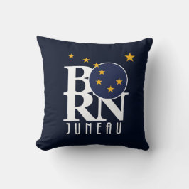 BORN Juneau Alaska Kussen
