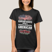 Born Kenyan Kenya American USA Citizenship  3 T-shirt (Voorkant)