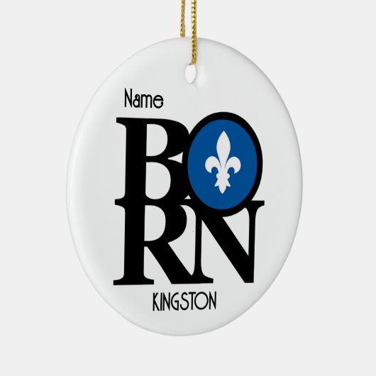 BORN Kingston Quebec Keramisch Ornament (Rechts)