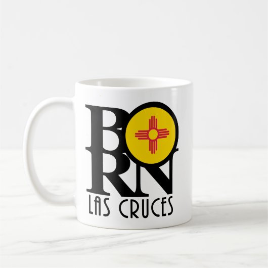 BORN Las Cruces New Mexico 11oz Koffiemok (Links)