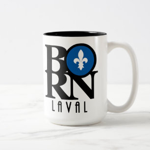 BORN Laval Quebec 15oz Tweekleurige Koffiemok