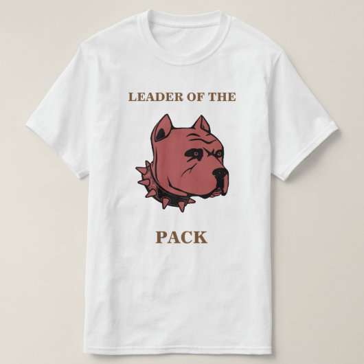 Born Leaders met Pit-Bull Design T-shirt (Design voorkant)