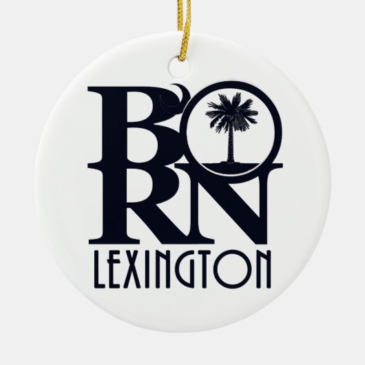 BORN Lexington SC Keramisch Ornament (Voorkant)