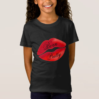 Born  Lip Cute Girl Happy Makeup Cosmetic T-shirt
