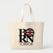 BORN London England Grote Tote Bag (Voorkant)