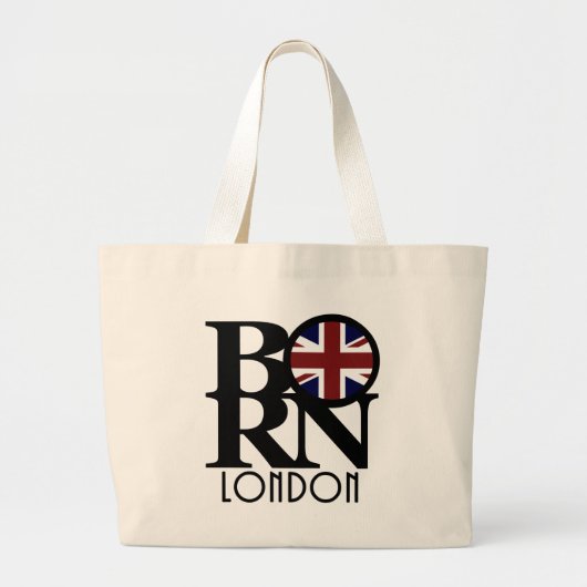 BORN London England Grote Tote Bag (Voorkant)
