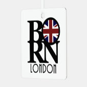 BORN London Metalen Ornament (Voorkant links)