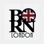 BORN London Metalen Ornament (Voorkant)